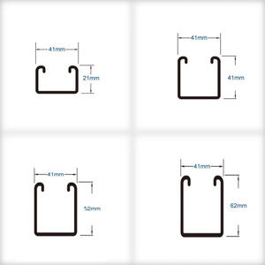 Canali in Acciaio Zincato ad Alto Contenuto di Zinco 41x41 con Scanalature per Supporto - Product Image 2