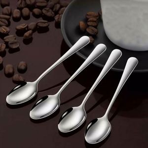 6pcs Small Kitchen Cutlery Stainless Steel Ice Cream <b>Spoon</b> Set Classic Design Silver Metal <b>Spoon</b> Caviar Honey Tea <b>Coffee</b> <b>Spoon</b> - Product Image 6