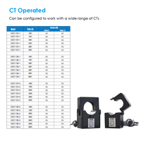 Analizador de Energía Inteligente Eastron X96-5S RS485 y Ethernet, Medidor de Energía Trifásico Bidireccional con CT y PT