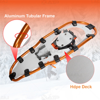 Fournisseur de raquettes à neige XATP avec cadre en aluminium, plateau en HDPE, attache à 1 point, qualité assurée BSCI