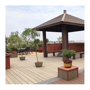 Gỗ nhựa <span class=keywords><strong>composite</strong></span> decking sàn rắn ngoài trời decking sàn WPC gỗ decking Vinyl sàn 10 mét - Product Image 1