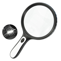 Super grande loupe LED 145MM lecture éclairée pour les enfants âgés Observation transfrontalière une pièce livraison directe