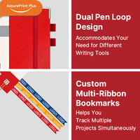 Cuaderno Personalizado A5 con Espiral, Tapa Dura de Cuero PU y PVC, Diario de Negocios para Empresas, Páginas Numeradas y Punteadas, 100 Hojas, con Esquinas Reforzadas