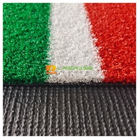 Gazon artificiel rouge bouclé pour extérieur, pour l'entraînement professionnel au gateball, terrain de jeu