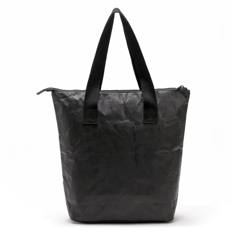 Custom Printed Logo Dupont Tyvek Paper Beach Bag Shopping Bag Tyvek Tote Bag With Zipper