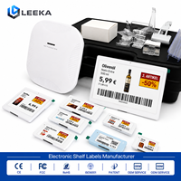 LEEKA BLE - Kit de Etiquetas Electrónicas para Estantes de Varios Tamaños, Certificado por la FCC, Sistemas EAS, ESLs, Gateway, Kit de Demostración de Etiquetas Electrónicas para Estantes