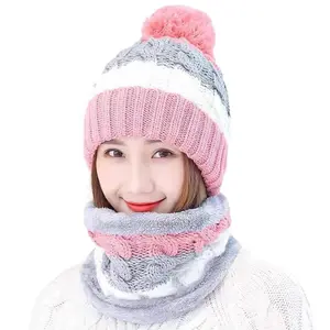 Dễ thương beanie của phụ nữ mùa đông trùm đầu khăn mũ dày thoải mái mũ ấm áp của phụ nữ Lamb Balaclava đi xe đạp Beanie Hat