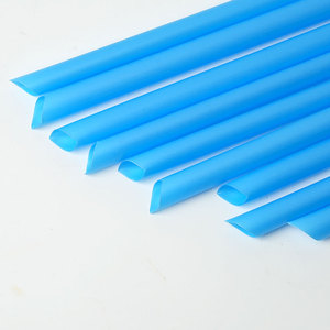 Uchamp tùy chỉnh hỗ trợ đầy màu sắc PLA duy nhất bao bì ống hút phẳng miệng nước trái cây uống PLA rơm 100pcs - Product Image 4