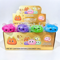 Jouet à presser anti-stress ASMR non-rétractable, style renne de Noël, forme boulette garnie de slush, fraise et raisin, objet de collection de fêtes