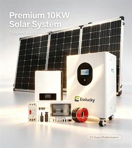 ESSLUCKY Sistema Solar Híbrido de 10kW 15KW 20KW con Batería de Iones de Litio para Uso Doméstico - Product Image 2