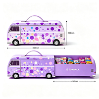 Boîte cadeau personnalisée en forme de voiture avec poignée, tiroir coulissant, boîte d'emballage pour bonbons et friandises, boîte cadeau rigide pour chocolat et bonbons