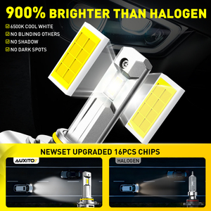 AUXITO 9005 HB3 12V 18V LED Headlight Bulbs 26W 3100LM 6500K White 1:1 HID Headlight Bulbs - Product Image 3