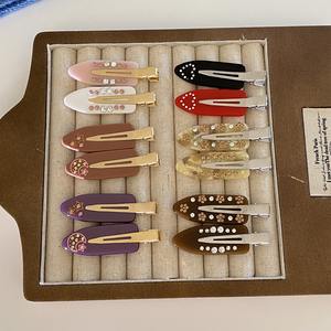 Nuovo Vintage strass acetato farfalla saltare forcina di moda dolce fiore senza soluzione di continuità per capelli per donne ragazze decorazione - Product Image 1