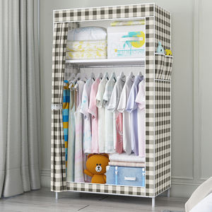 Armario de tela, armario de tela, lienzo portátil, dormitorio moderno, deslizante, Diy, armario plegable, armario barato - Product Image 3