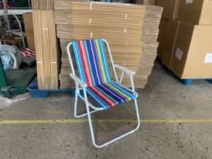 Silla Reclinable Multifuncional Portátil Plegable con Respaldo de Metal, Silla de Playa para Ocio al Aire Libre, Picnic y Camping, Sillas de Playa - Product Image 2