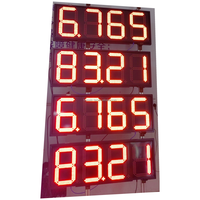 Pubblicità digitale ha condotto la visualizzazione dei prezzi della stazione di servizio moderna Digital Signage e Display