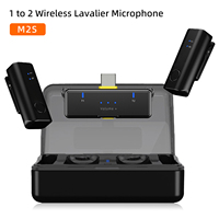 Microphone cravate sans fil double canal avec réduction active intelligente du bruit, léger 8G, logo OEM personnalisé pour créateurs de contenu Vlog
