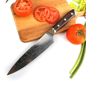 Couteau de chef de 8 pouces avec manche en plastique couteau de cuisine à découper pour la cuisine affûtage <span class=keywords><strong>ciseaux</strong></span> Type de couteau manche en <span class=keywords><strong>bois</strong></span> peint - Product Image 6