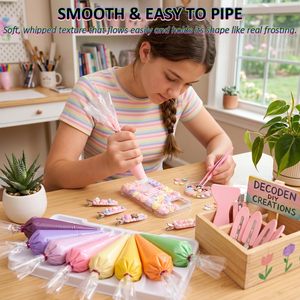 Pegamento en Crema de Colores Surtidos 60g, Pegamento en Crema Batida para Manualidades con Resina, Decoración DIY, Fundas para Teléfonos, Organizadores de Joyas, Espejos, Horquillas para el Cabello - Product Image 2