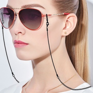 <strong>Fashionable</strong> Women's Portable Sunglasses Strap Cross-Border <strong>Glasses</strong> Chain Unique Colorful Beads Anti-Lost Feature Chance K061 - Product Image 2