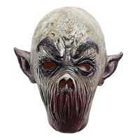 Masque d'Halloween Effrayant en Silicone Personnalisé, Masque Facial Plissé Vieil Homme en Latex, Accessoire de Fête Cosplay, Monstre Vampire pour Halloween