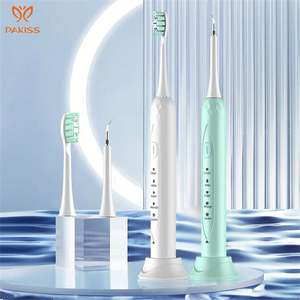 Pakiss High Quality Ultrasonic Two-in-One <b>Plaque</b> <b>Remover</b> <b>Electric</b> Toothbrush with Soft Bristle Rechargeable - Product Image 2