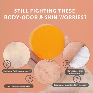 Savon au kaki purifiant et déodorant pour le corps, naturel, doux, aux extraits <span class=keywords><strong>de</strong></span> thé vert, adapté à tous les types <span class=keywords><strong>de</strong></span> peau - Product Image 4