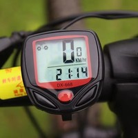 Speedometer sepeda Digital tahan air dengan kabel, Odometer penghitung kecepatan bersepeda meja kode, aksesori sepeda