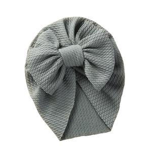หมวกบีนนี่ผูกปมสำหรับเด็กผู้หญิง,หมวกแก๊ปไหมพรมมัดผมผ้าโพกหัวผูกโบว์แบบทำมือสำหรับเด็กแรกเกิดที่คาดผม Kbl สีฟ้าไร้รอยต่อ - Product Image 5