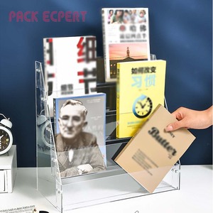 EDa Factory <strong>Multi</strong> <strong>Functional</strong> Storage <strong>Rack</strong> 4-storey Staircase Style Apply Bedroom School Office Bookstore Acrylic Book <strong>Rack</strong> - Product Image 2