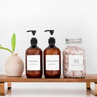 Étiquettes autocollantes personnalisées pour bouteilles de cosmétiques, résistantes à l'humidité, à forte adhérence, pour shampoing et gel douche, en promotion directe usine