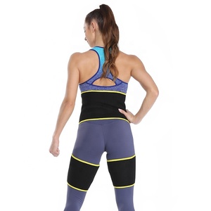 Cinturón para el sudor de las mujeres del medio <span class=keywords><strong>muslo</strong></span> de compresión del de neopreno de logotipo entrenador de cintura - Product Image 3