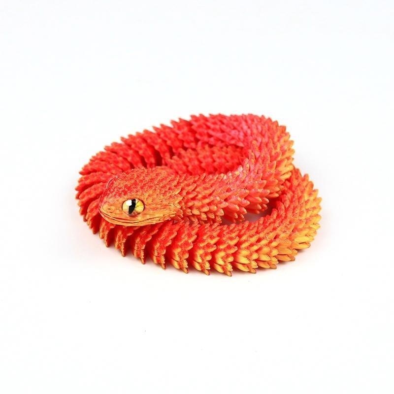 Vipère en or rouge 30cm