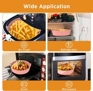 2025 New Trending Reusable Non-Stick Air Fryer <b>Silicone</b> Liners Air Fryer Basket - Product Image 6