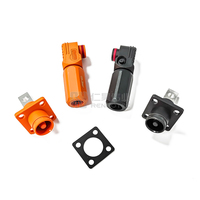 Connecteurs rapides pour batteries de stockage d'énergie éolienne 200A HV, ensembles 1P 150A 120A, fiche coudée Amphenol 8mm, protection IP67, 1000V CC