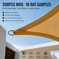 Voile d'ombrage triangulaire robuste pour extérieur, résistante aux intempéries, en HDPE, pour restaurant, café, hôtel, toit
