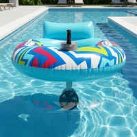 Flotteur gonflable motorisé électrique, flotteur de piscine motorisé avec hélice pour adultes, pour la piscine, le lac et les loisirs
