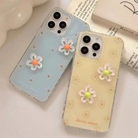 Coques de téléphone portable souples transparentes antichoc en TPU de qualité supérieure, compatibles avec les designs de dessins animés 3D et de graffitis, pour 17/16/13