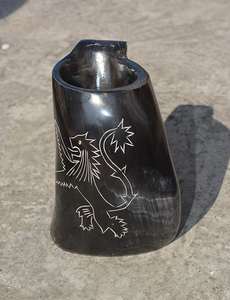 แก้วน้ำทำจากเขาสัตว์ธรรมชาติ งานแฮนด์เมด สไตล์เรโทร สำหรับบาร์  แก้วน้ำทำจากเขาสัตว์สไตล์ยุคกลาง สำหรับการจำลองสถานการณ์ จาก CRAFT ZONE EXPORT - Product Image 3