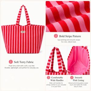 Customized Terry Bag Zipper Cosmetic Pouch Toiletry Bag with Embroidery Logo Colorful Cotton Hair Tool Bag - Product Image 3