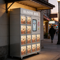 Distributeur automatique de fleurs haut de gamme AIT avec écran tactile de 22 pouces, refroidissement par compresseur, gestion basée sur le cloud, options de paiement multiples