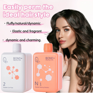 Q8 Bond+ Lotion permanente <span class=keywords><strong>à</strong></span> la cystéamine pH 9.0 Soin réparateur au collagène pour boucles professionnelles certifiée ISO 22716 pour cheveux abîmés 400ml*2 - Product Image 4