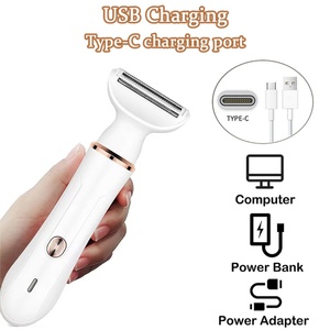 Rasoir électrique pour femmes, tondeuse à poils de nez, épilation corporelle, tondeuse à sourcils, rasoir électrique pour le visage, épilateur pour poils intimes, 4 en 1 - Product Image 5