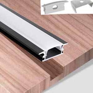 Profilé en <span class=keywords><strong>aluminium</strong></span> encastré pour rail LED à rainure en <span class=keywords><strong>T</strong></span>, vente chaude, pour bande lumineuse LED SMD 2835, profilé lumineux LED pour plafond - Product Image 2