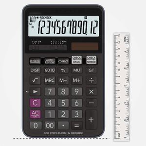 Calculatrice électronique d'entreprise NOVISON à 12 chiffres, modèle LL-20260626-56, fonctionnant sur piles bouton, écran LCD - Product Image 4