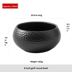 Vente en gros de bols en céramique de style japonais minimaliste, ronds, multi-usages, pour soupes/salades/ramen/nouilles instantanées, pour hôtels - Product Image 6