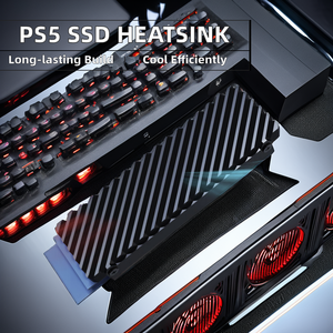 <span class=keywords><strong>PS5</strong></span> NVMe M.2 SSD Heatsink 2280 Radiateur en aluminium avec tampon <span class=keywords><strong>thermique</strong></span> en silicone Ventilateur de refroidissement <span class=keywords><strong>Dissipateur</strong></span> <span class=keywords><strong>thermique</strong></span> <span class=keywords><strong>pour</strong></span> disque dur à semi-conducteurs 2280 - Product Image 3