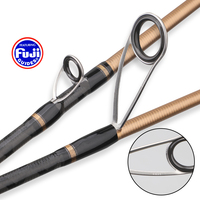 Canne à jigging SM 1,95 m 60-150 g en fibre de carbone et résine nano, résistance 10 kg, pour jigging léger, pêche en haute mer, snapper et bar.