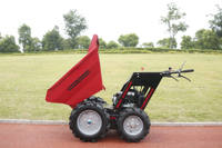 Brouette à quatre roues en métal KD300 d'une capacité de 300 kg avec moteur B&S et moteur japonais GXV160 5,5 CV (4x4 certifié CE)