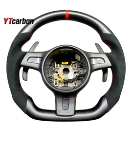 Ytcarbon พวงมาลัยคาร์บอนไฟเบอร์สำหรับ911 997.2 987 Cayman <span class=keywords><strong>Cayenne</strong></span> S Gt <span class=keywords><strong>Gts</strong></span> อุปกรณ์ตกแต่งภายในรถยนต์เทอร์โบคาร์บอนไฟเบอร์แท้ - Product Image 6